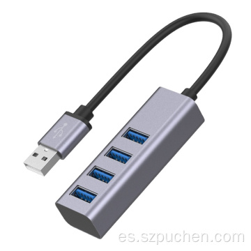 4 puertos USB2.0 Modo de enchufe del cubo para laptop